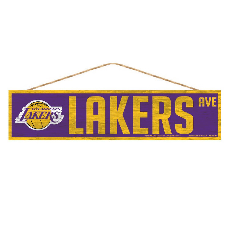 Los Angeles Lakers Sign 4x17 Wood Avenue Design