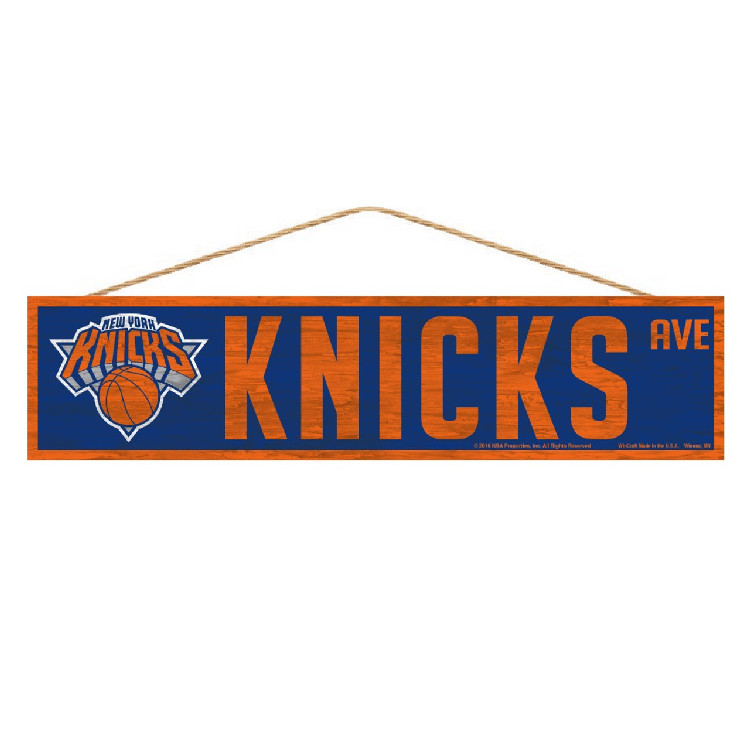 New York Knicks Sign 4x17 Wood Avenue Design