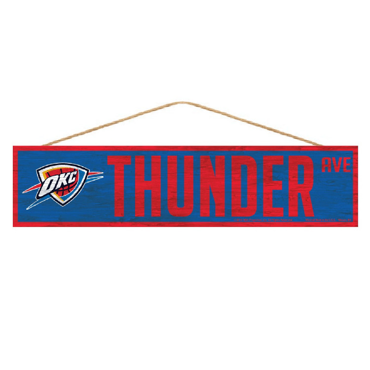 Oklahoma City Thunder Sign 4x17 Wood Avenue Design