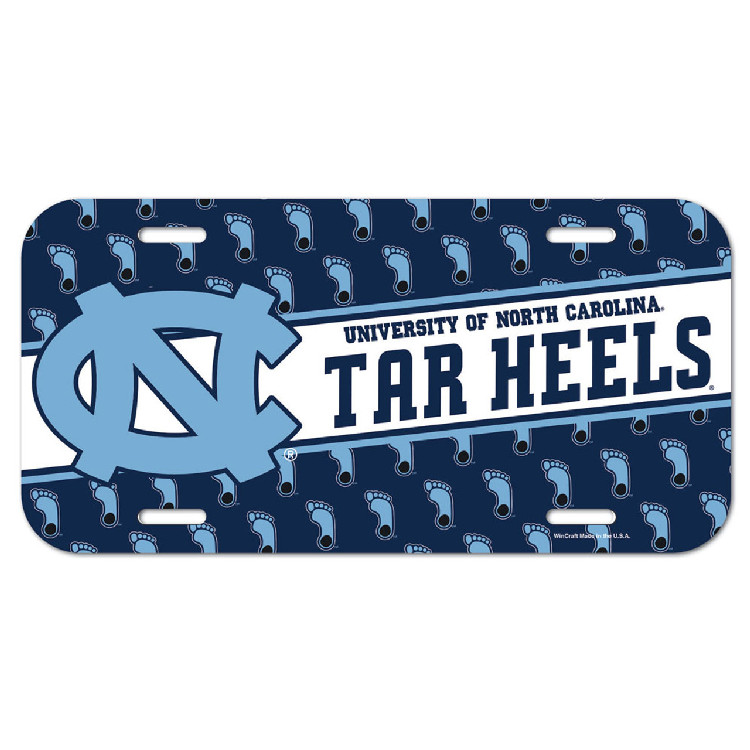 North Carolina Tar Heels License Plate