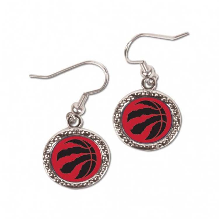 Toronto Raptors Earrings Round Style