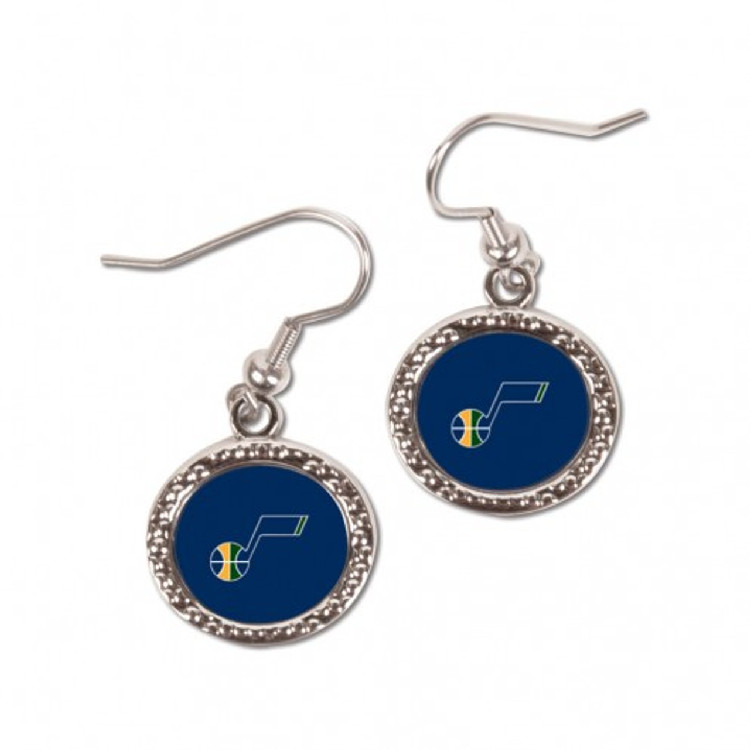 Utah Jazz Earrings Round Style