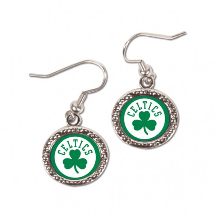 Boston Celtics Earrings Round Style