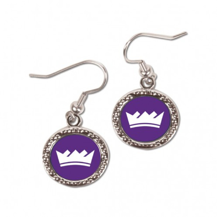 Sacramento Kings Earrings Round Style