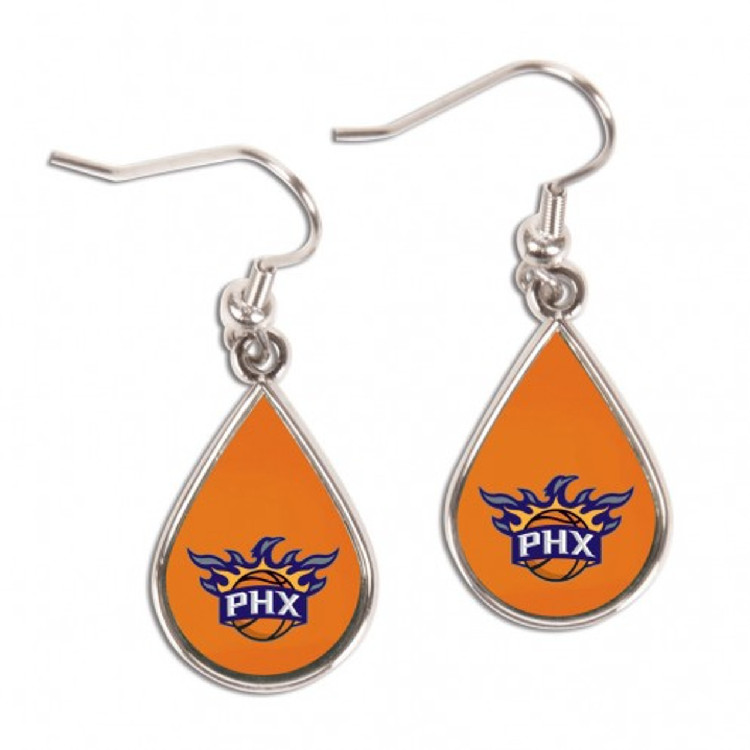 Phoenix Suns Earrings Tear Drop Style