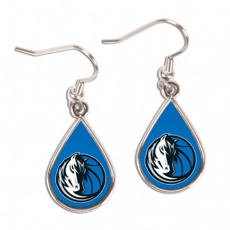 Dallas Mavericks Earrings Tear Drop Style