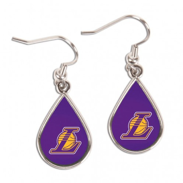 Los Angeles Lakers Earrings Tear Drop Style