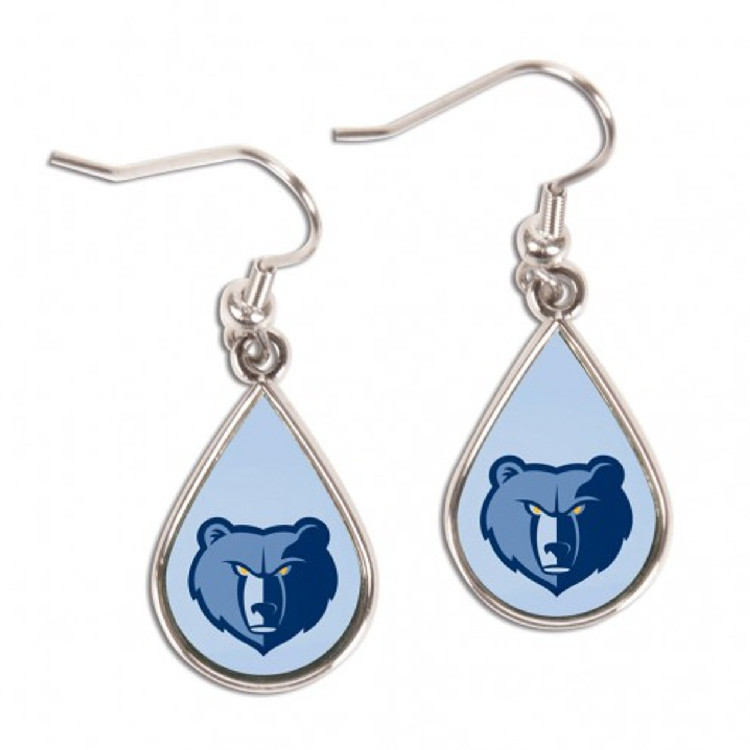 Memphis Grizzlies Earrings Tear Drop Style