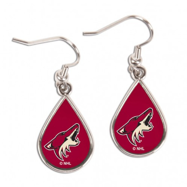 Arizona Coyotes Earrings Tear Drop Style