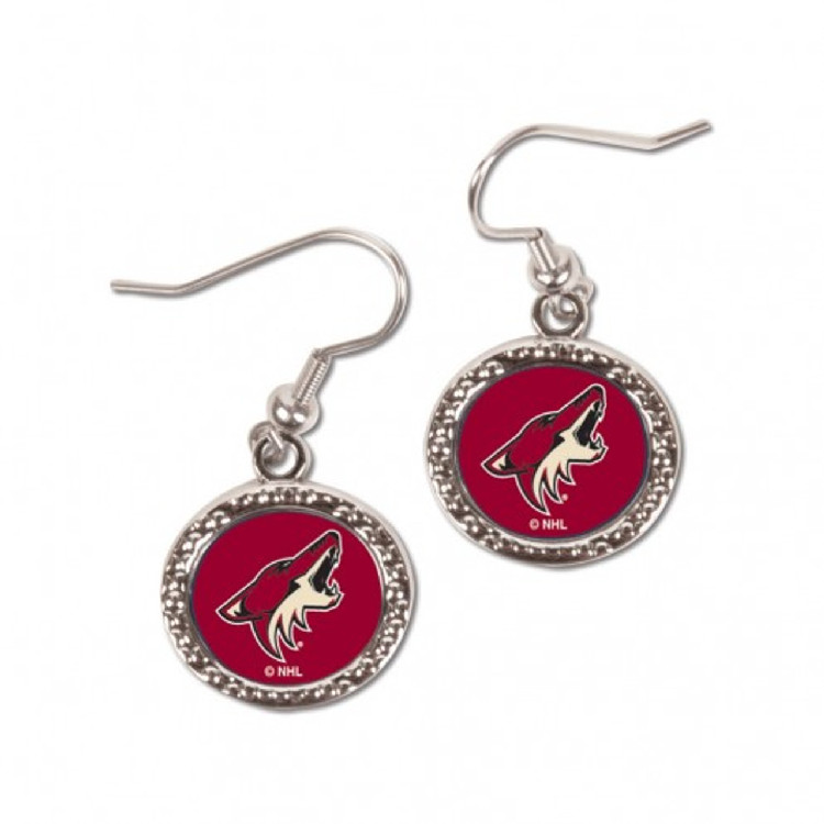 Arizona Coyotes Earrings Round Style