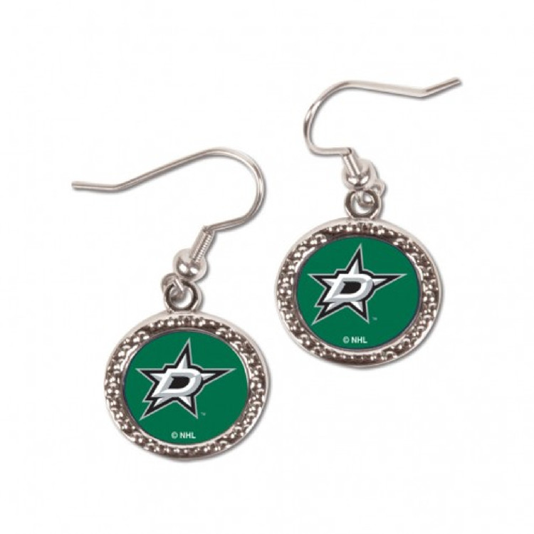 Dallas Stars Earrings Round Style