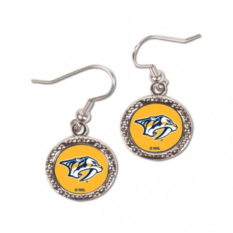 Nashville Predators Earrings Round Style