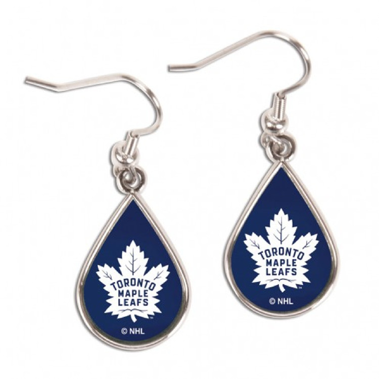 Toronto Maple Leafs Earrings Tear Drop Style