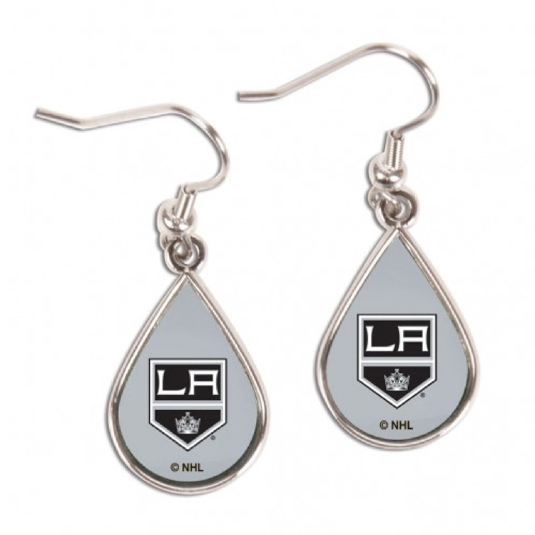 Los Angeles Kings Earrings Tear Drop Style