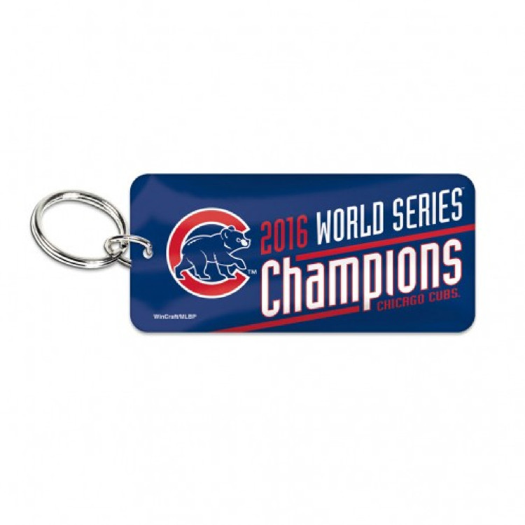 Chicago Cubs Key Ring Glossy 2016 World Series Champs Design CO