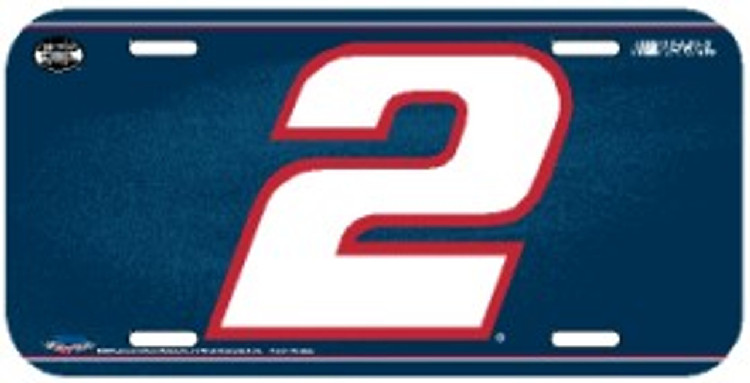 Rusty Wallace License Plate Plastic