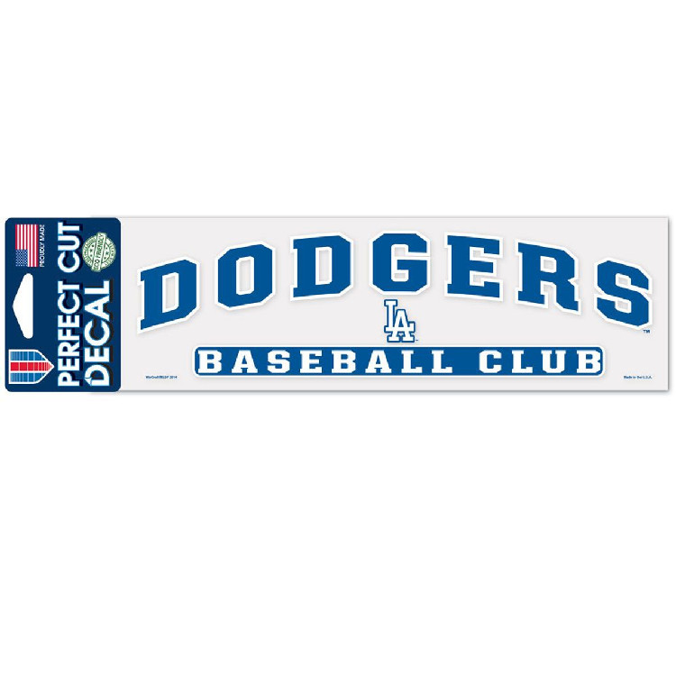 Los Angeles Dodgers Decal 3x10 Perfect Cut Color