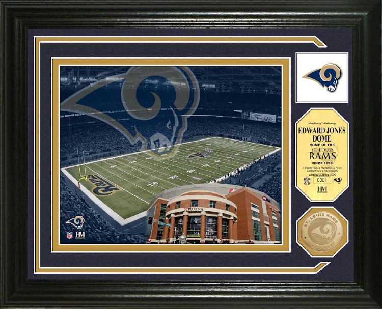 St. Louis Rams Single Coin Stadium Photo Mint