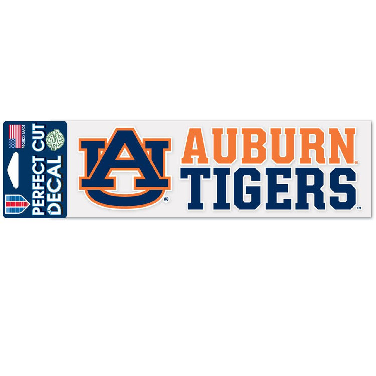 Auburn Tigers Decal 3x10 Perfect Cut Wordmark Color