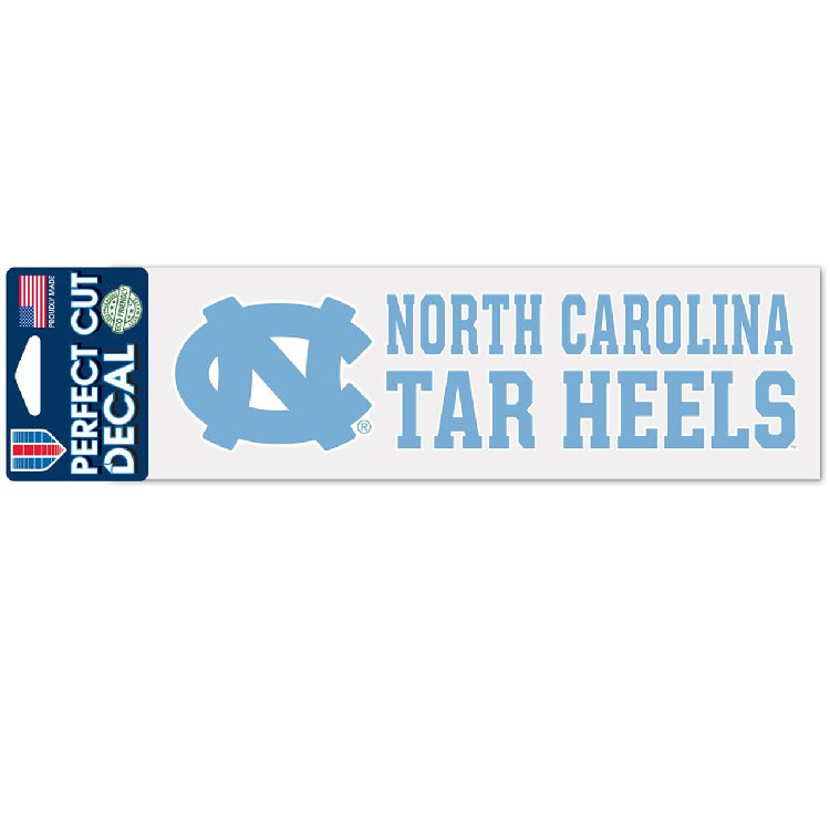 North Carolina Tar Heels Decal 3x10 Perfect Cut Color