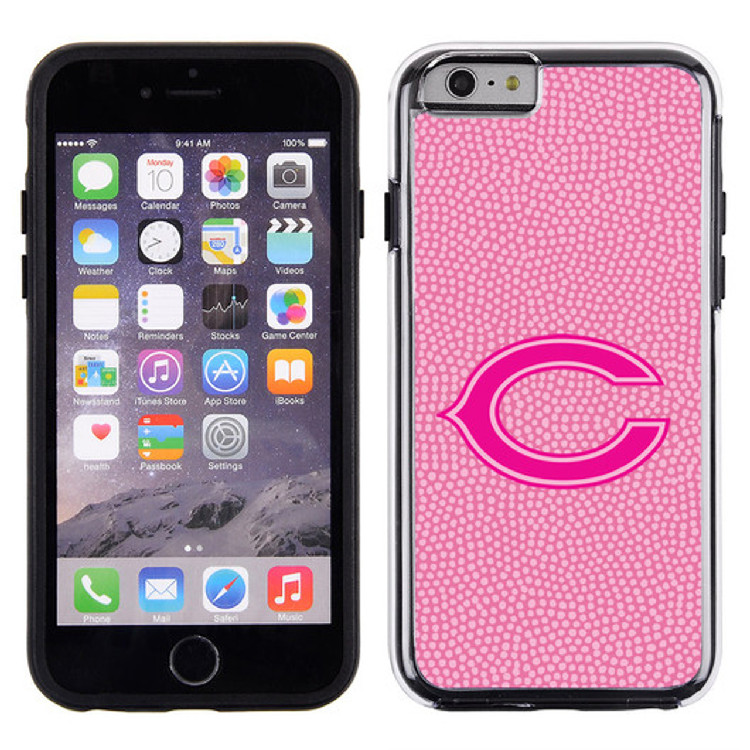 Chicago Bears Phone Case Pink Football Pebble Grain Feel iPhone 6 CO