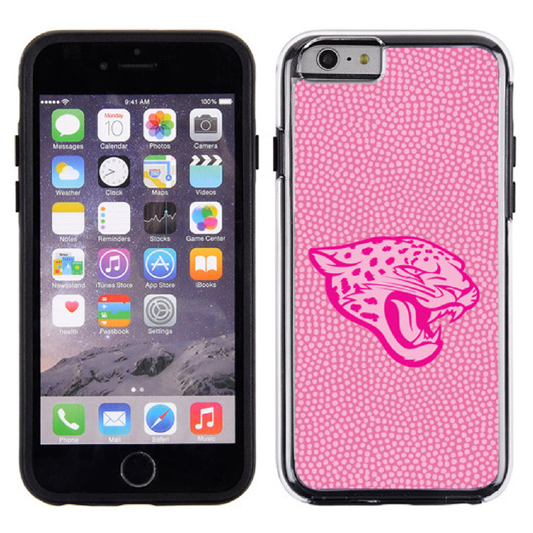 Jacksonville Jaguars Phone Case Pink Football Pebble Grain Feel iPhone 6 CO