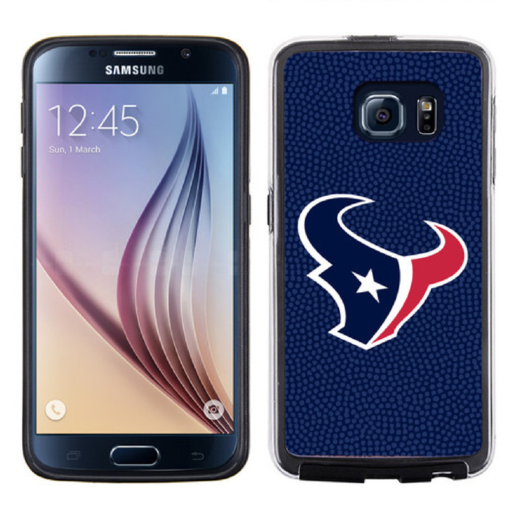 Houston Texans Phone Case Team Color Football Pebble Grain Feel Samsung Galaxy S6 CO