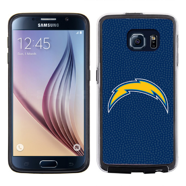 Los Angeles Chargers Phone Case Team Color Football Pebble Grain Feel Samsung Galaxy S6 CO