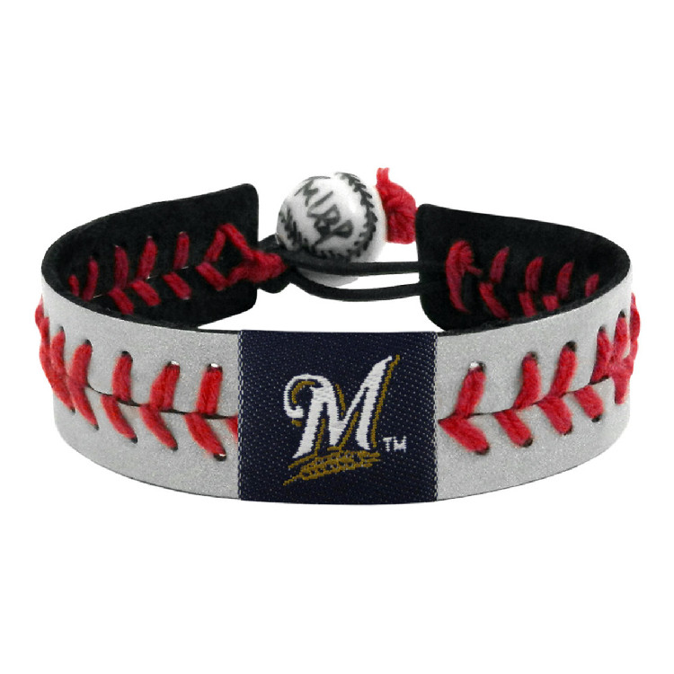 Milwaukee Brewers Bracelet Reflective Baseball CO