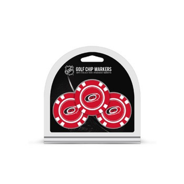 Carolina Hurricanes Golf Chip with Marker 3 Pack