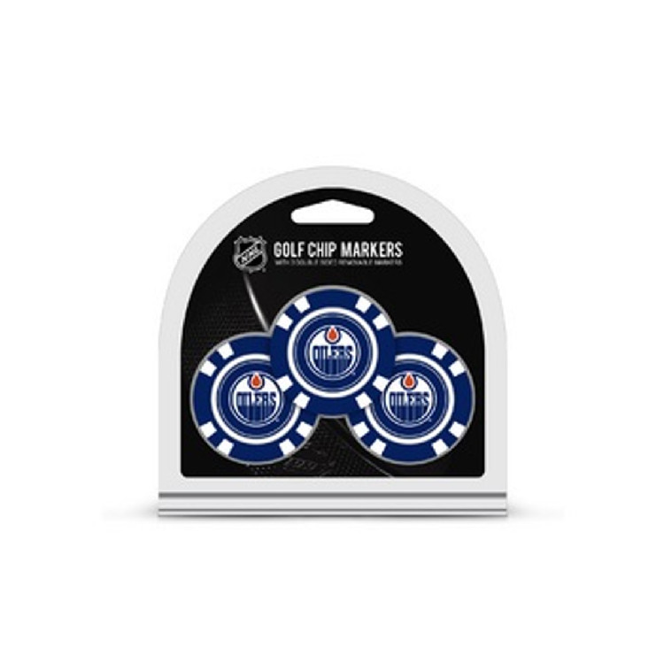 Edmonton Oilers Golf Chip with Marker 3 Pack