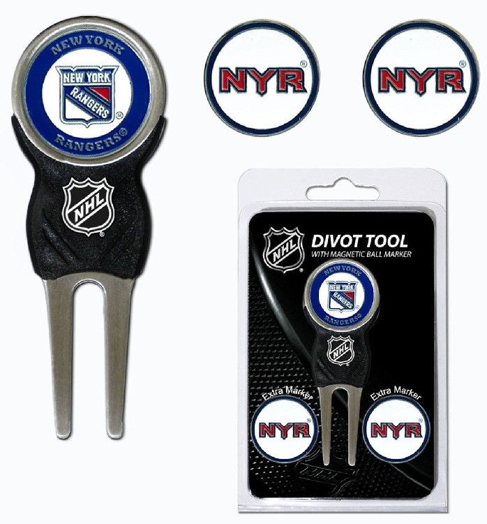 New York Rangers Golf Divot Tool with 3 Markers