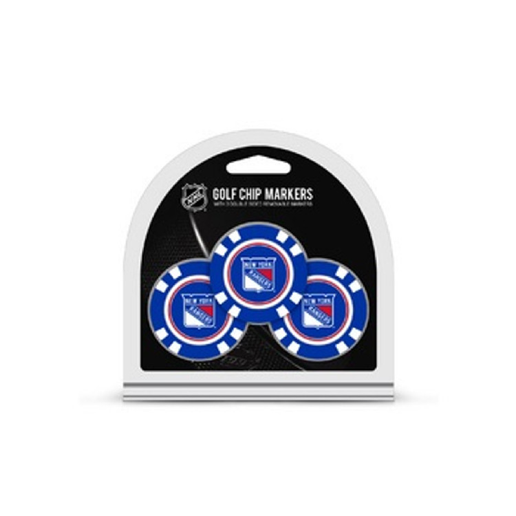 New York Rangers Golf Chip with Marker 3 Pack