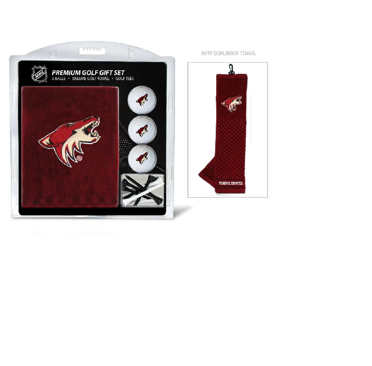 Arizona Coyotes Golf Gift Set with Embroidered Towel