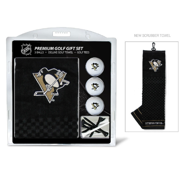 Pittsburgh Penguins Golf Gift Set with Embroidered Towel