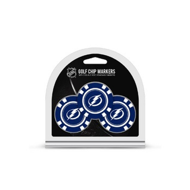 Tampa Bay Lightning Golf Chip with Marker 3 Pack