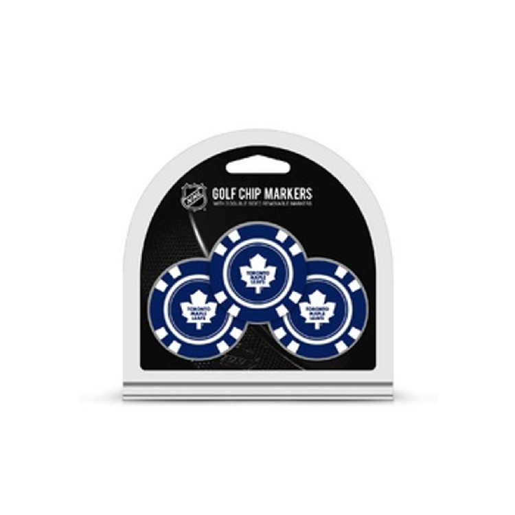 Toronto Maple Leafs Golf Chip with Marker 3 Pack