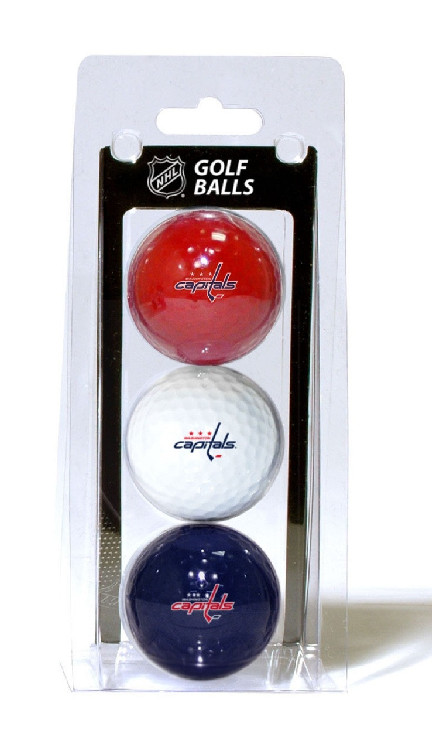 Washington Capitals 3 Pack of Golf Balls