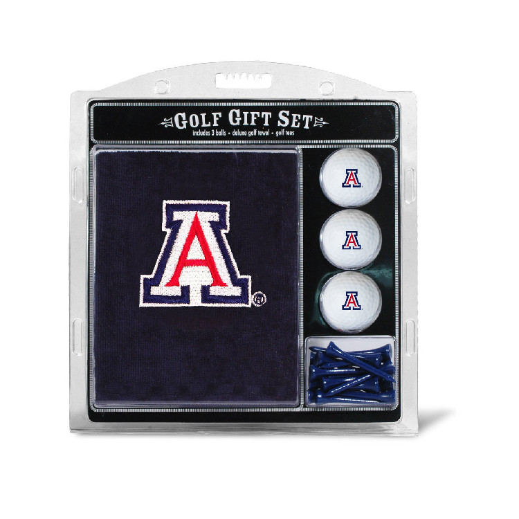 Arizona Wildcats Golf Gift Set with Embroidered Towel