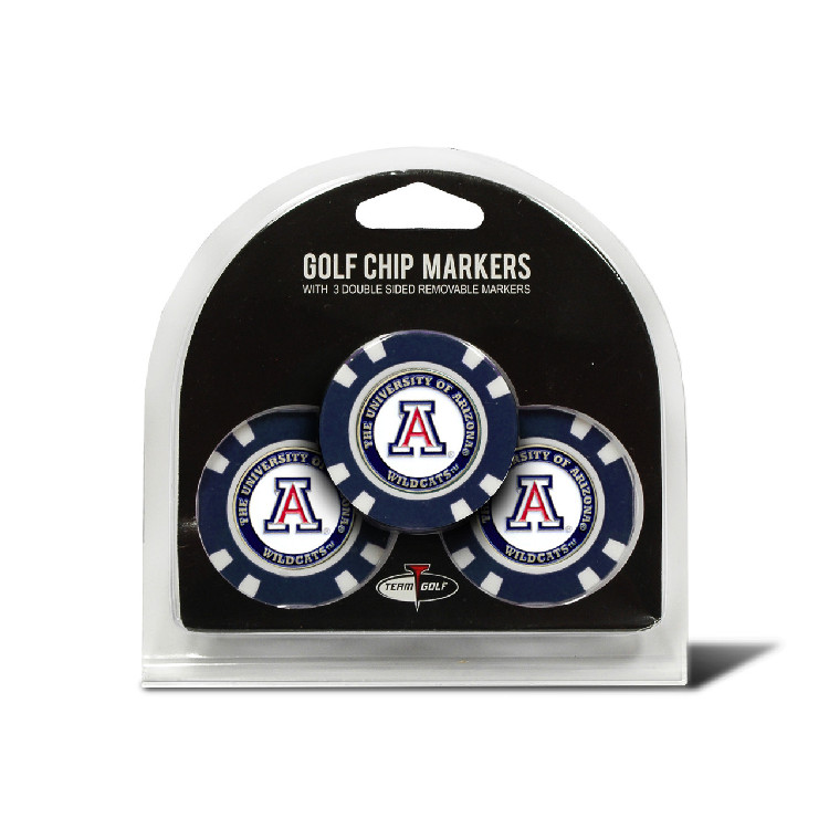 Arizona Wildcats Golf Chip with Marker 3 Pack