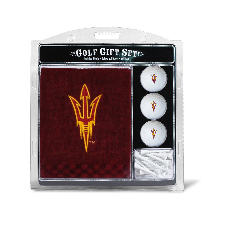 Arizona State Sun Devils Golf Gift Set with Embroidered Towel