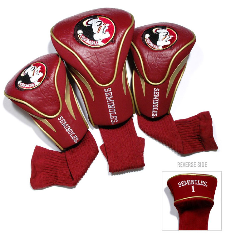 Florida State Seminoles Golf Club 3 Piece Contour Headcover Set