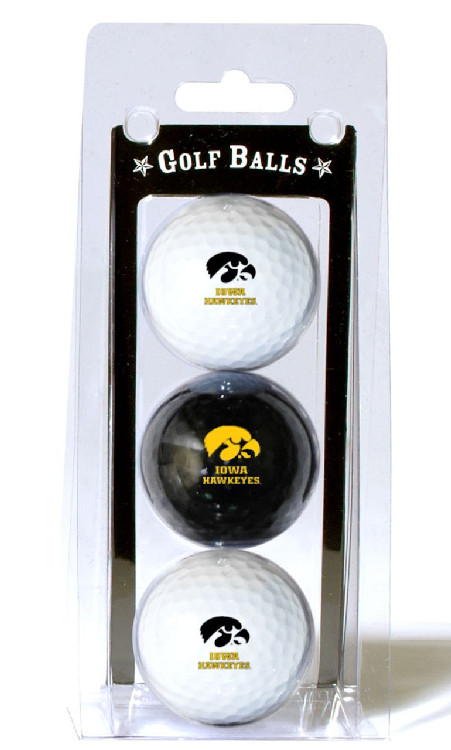 Iowa Hawkeyes 3 Pack of Golf Balls