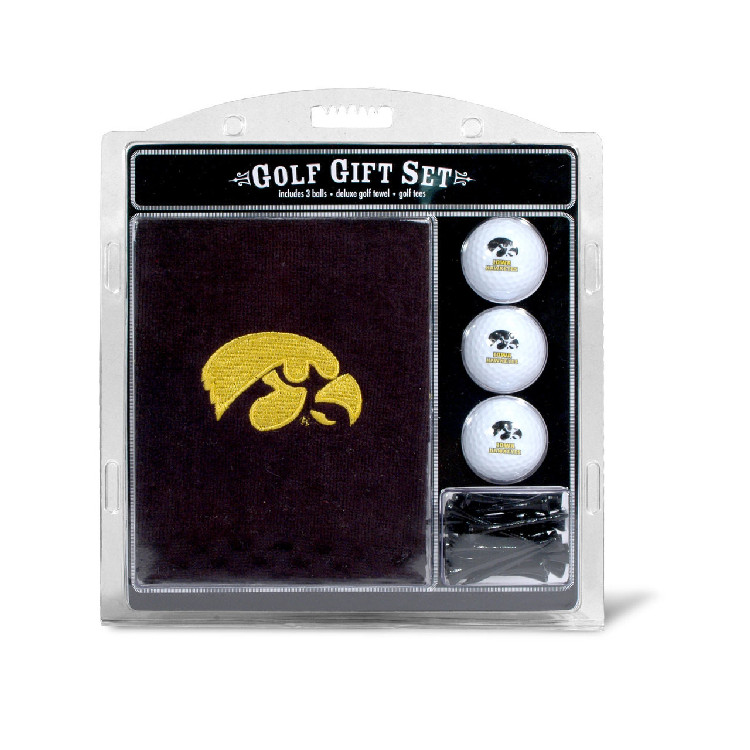 Iowa Hawkeyes Golf Gift Set with Embroidered Towel