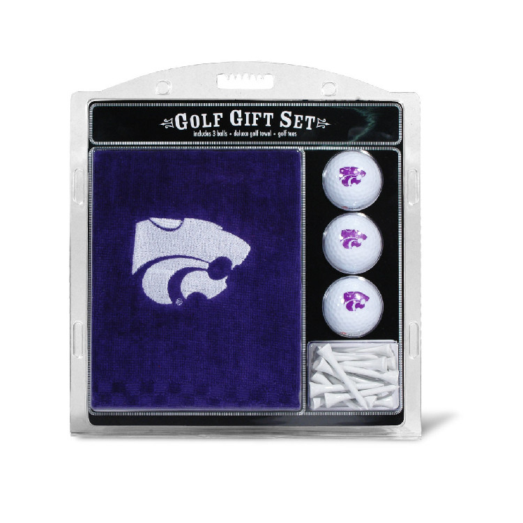 Kansas State Wildcats Golf Gift Set with Embroidered Towel