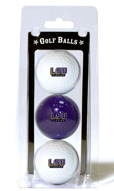 LSU Tigers 3 Pack of Golf Balls