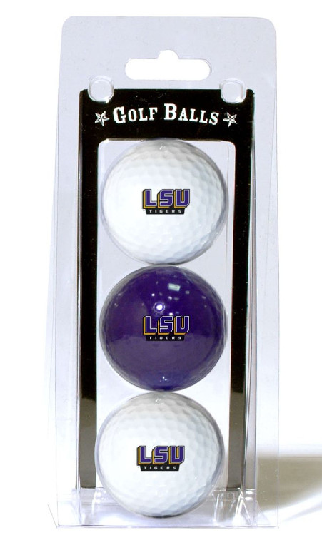 LSU Tigers 3 Pack of Golf Balls