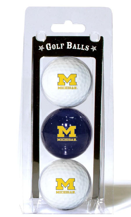 Michigan Wolverines 3 Pack of Golf Balls