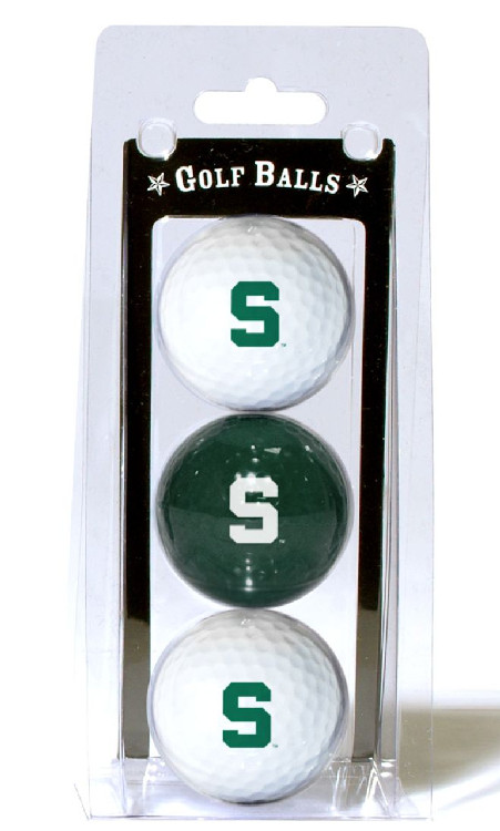 Michigan State Spartans 3 Pack of Golf Balls