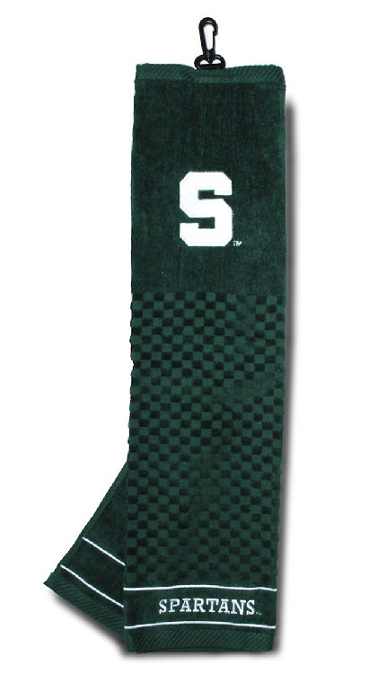 Michigan State Spartans Golf Towel 16x22 Embroidered